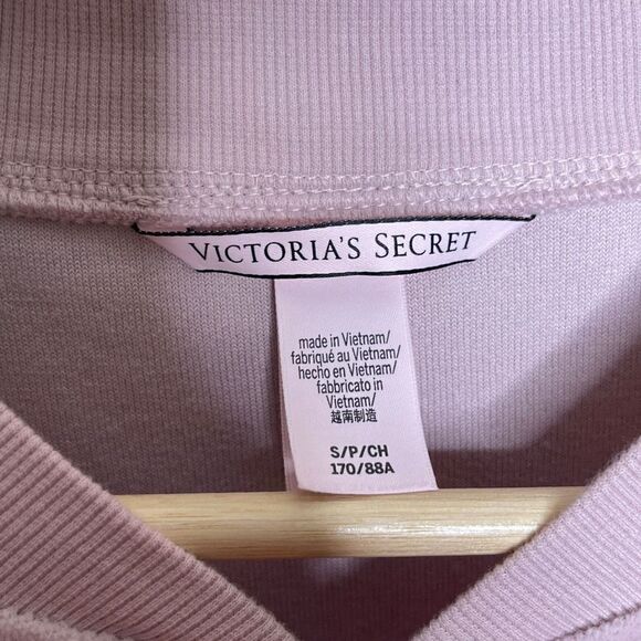 Victoria Secret Full Zip Cardigan Womens Size S/P Pink Velvet - Picture 6 of 9